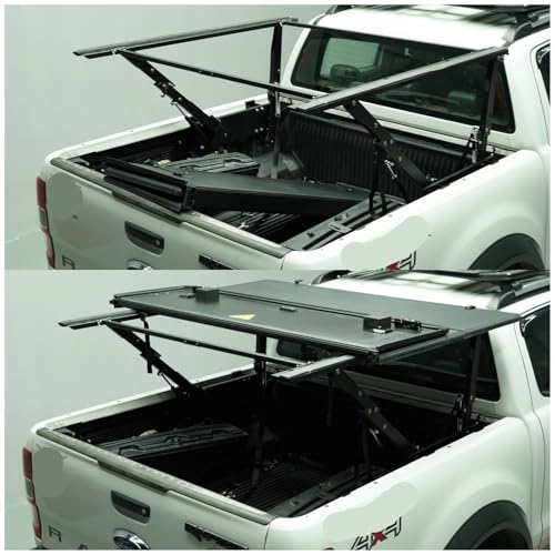 Couvre-benne rigide pliable en trois parties pour Dodge Ram 1500 - 4