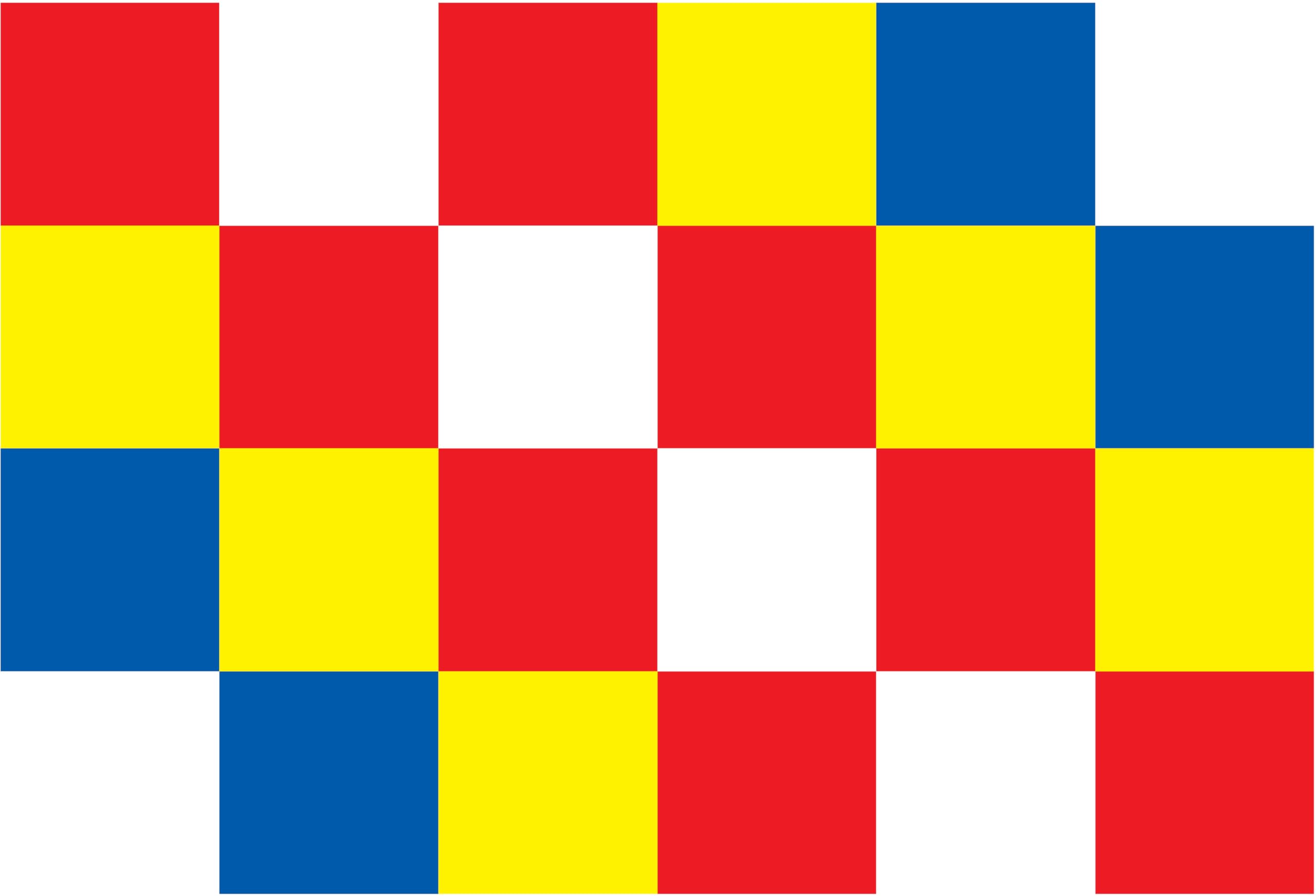 Drapeau d'Anvers de 500x300 cm pour pavillon de la ville et marine en Belgique