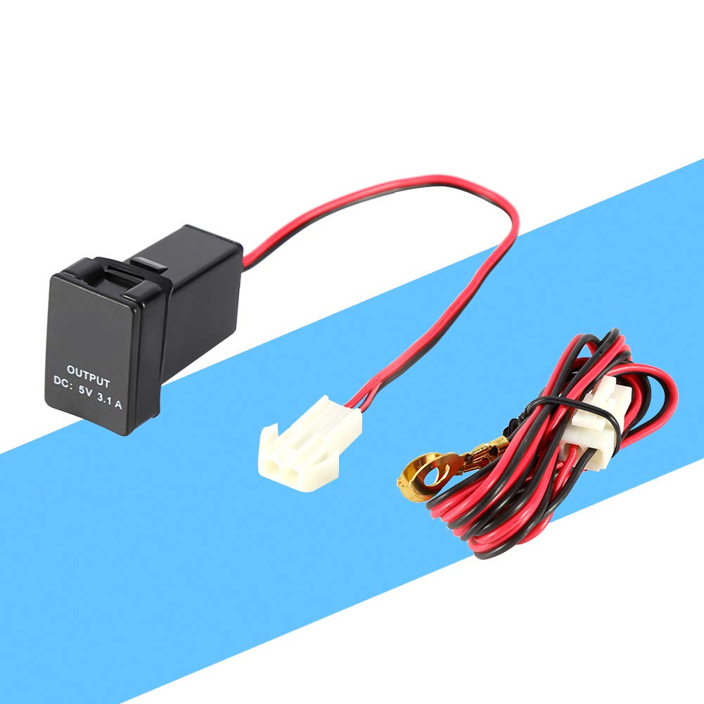 KIMISS Podwójny Adapter ładowarki USB do Samochodów — DC 12–24 V do 5 V 3,1 A — Wodoodporna Konstrukcja | Elektronika/Akcesoria Zasilające/Przetwornice Mocy