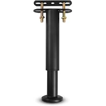 Bed Support Legs Adjustable Legs, Metal Furniture Foot Retractable Heavy Duty Bed Center Frame Slat Support Leg for Cabinet Sofa Bed Frame Replacement Parts 18cm - 33cm Black 1 Pack