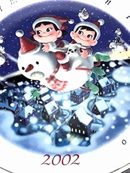 【値下げ】不二家 ペコちゃん クリスマスプレート Amazon.co.jp: 「2002年 ペコちゃん クリスマスプレート 」絵皿