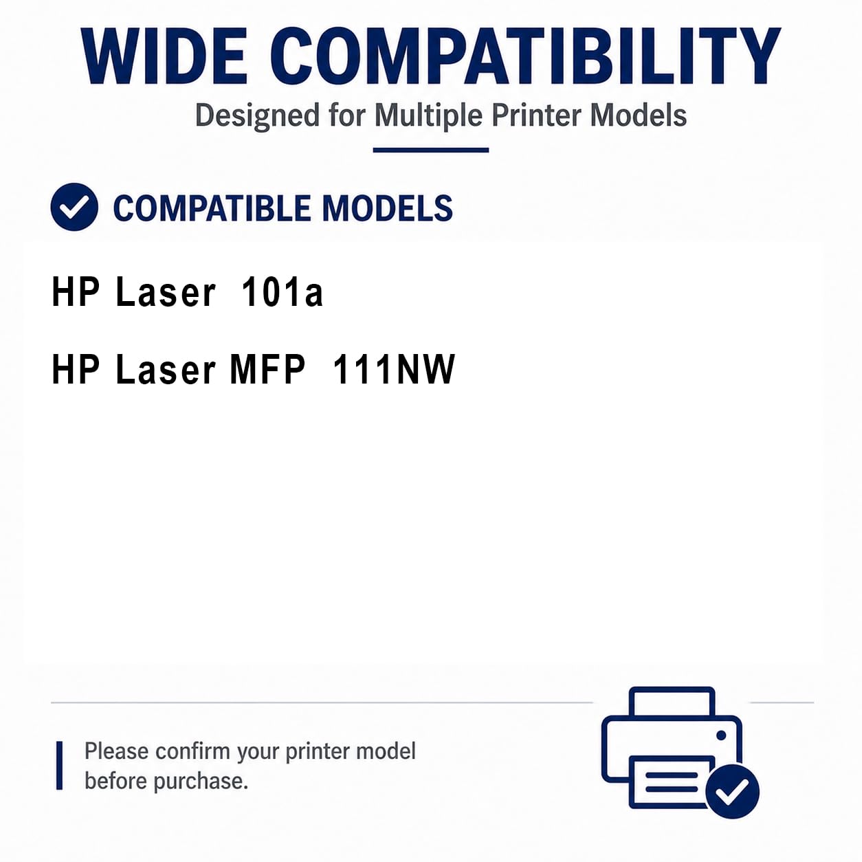 W1690AC Remplacement de la Cartouche de Toner Compatible à Haut rendement pour W1690AC avec la dernière Puce, Convient à l'imprimante Laser HP Laser 101a MFP 111NW, Noir