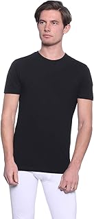 فانلة داخلية سادة برقبة دائرية وكم قصير للرجال من دايس