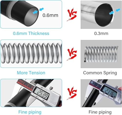Image of AIZESI Spring Tension Rods Adjustable Tension Curtain Rod Small Tension Rod No Drilling Expandable Spring Loaded Curtain Tension Rod(Black,36 inch to 63 inch-4Pcs)