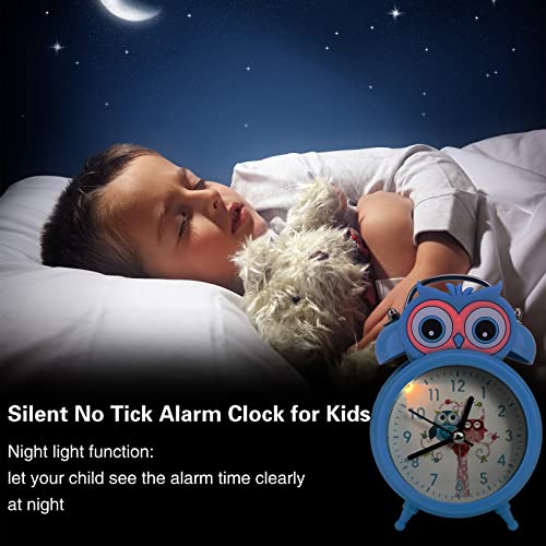Qearfun Owl Alarm Clock For Girls, Kids Pink Kawaii Twin Bell Alarm Clock For Bedroom Decoration, Owl Gifts Wind Up Loud Analog Alarm Clock For Heavy Sleepers Toddlers(Pink O) #TOP5