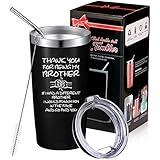 Novelty Brother Travel Mug, Thank You for Being My Brother, Birthday Christmas Ideas for Your...