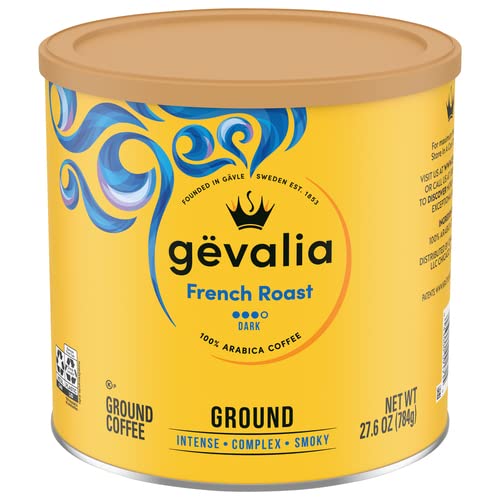 Gevalia French Roast Ground Coffee (27.6 oz Canister) Grocery & Gourmet Food