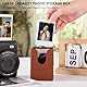 HIYQIN Aufbewahrungsbox für 2x3 Filme/Fotos/Visitenkarten, Polaroid-Foto-Aufbewahrungsbox/Halter Kompatibel mit Fujifilm Instax Mini Film (54 x 86 mm) - Braun
