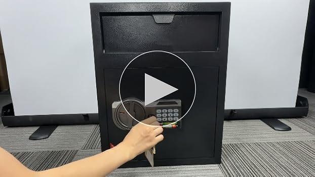 【新品未使用】家庭用金庫 52L 黒 盗難防止 警報アラーム付 Amazon.co.jp: KABISAFE 投入式金庫 家庭用 テンキー式