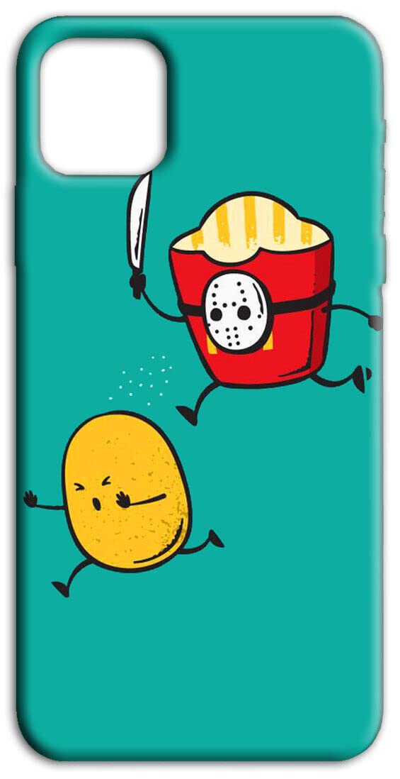 Mixroom - Cover Custodia Back case In TPU Silicone Morbido Per Xiaomi 14T Pro Fantasia Patata In Fuga Dal Cartoccio Killer Y383