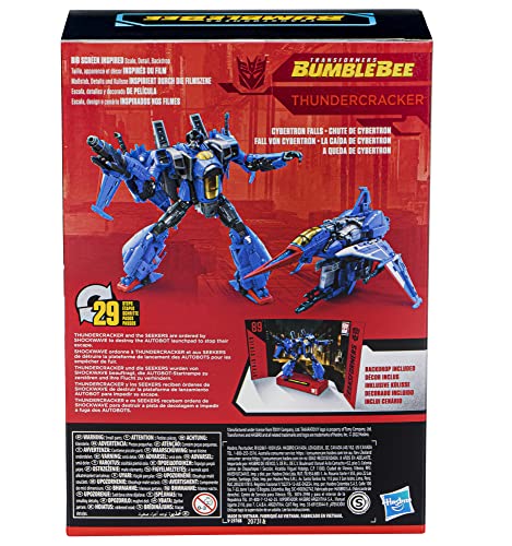 TRANSFORMERS Toys Studio Series 89 Voyager Class Bumblebee Thundercracker Action Figure - Ages 8 and Up, 6.5-inch