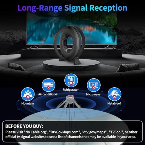 2026 TV Antenna Indoor for Local Channels & Smart TV Digital TV Antenna - image 6