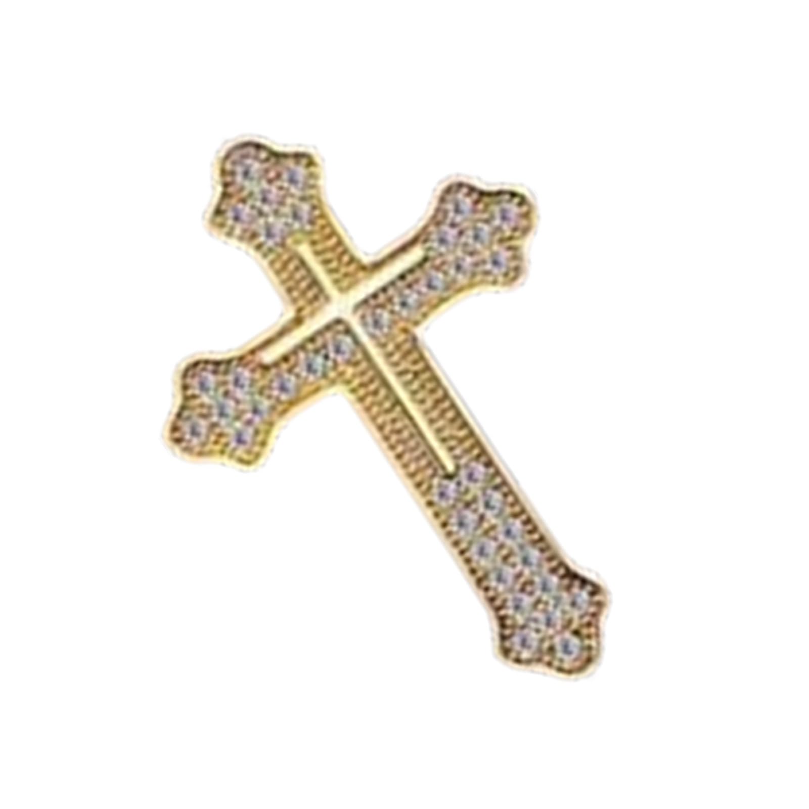 Maxtonser Classical Men's Crosses Lapel Pin Stylish Alloy Crosses Brooch for Men Perfect for Enhancing Your Suit's Sophistication
