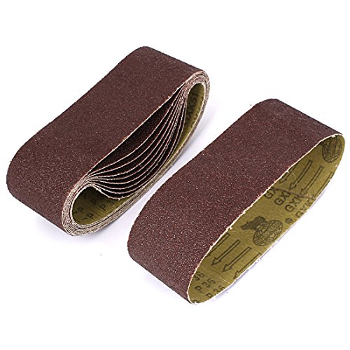 Aexit Woodworking 533mmx75mm Abrasive Wheels & Discs 36 Grit Abrasive Sanding Belt Flap Wheels Sandpaper 10pcs
