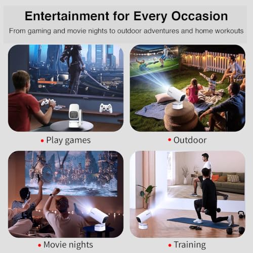 Image of XElectron Techno Android 14 Smart Home Theater Movie HD Projector, 1080P & 4K Support, Inbuilt Speaker, Rotatable, Electric Focus, Auto & 4D Keystone with Built-in Apps, WiFi & BT, Screen Mirroring
