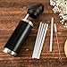 Straws Set for Yeti Rambler Bottle, Including 6pcs Replacement Straws and 1pc Cleaning Brush, 8.39 inch Length Cuttable Drinking Straws Reusable Replacement Straws