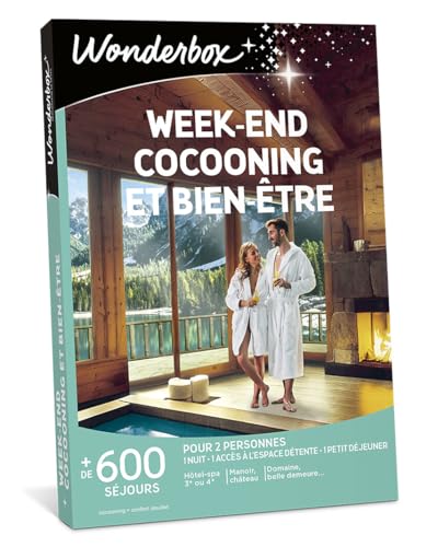 Wonderbox - Week-End Cocooning Et Bien-être - Coffret Cadeau - Idée Cadeau Séjours