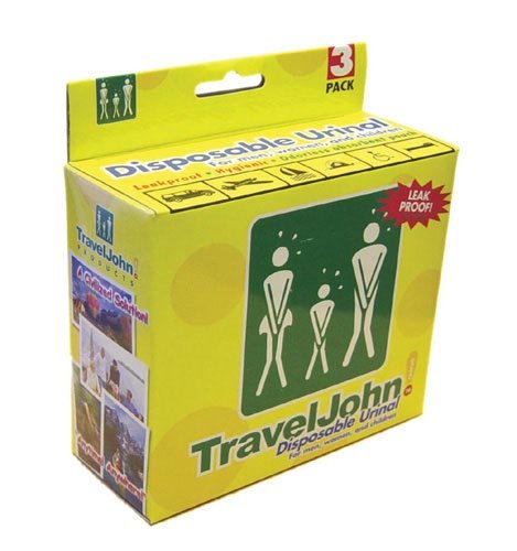 `Travel John Disp Urinary Pouch Bx/3