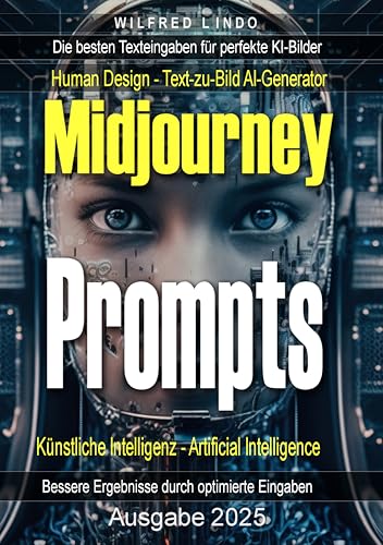 Midjourney-Prompts – die besten Texteingaben für perfekte KI-Bilder: Human Design – Bessere Ergebnisse mit dem Text-zu-Bild AI-Generator. Künstliche Intelligenz – Artificial Interlligence
