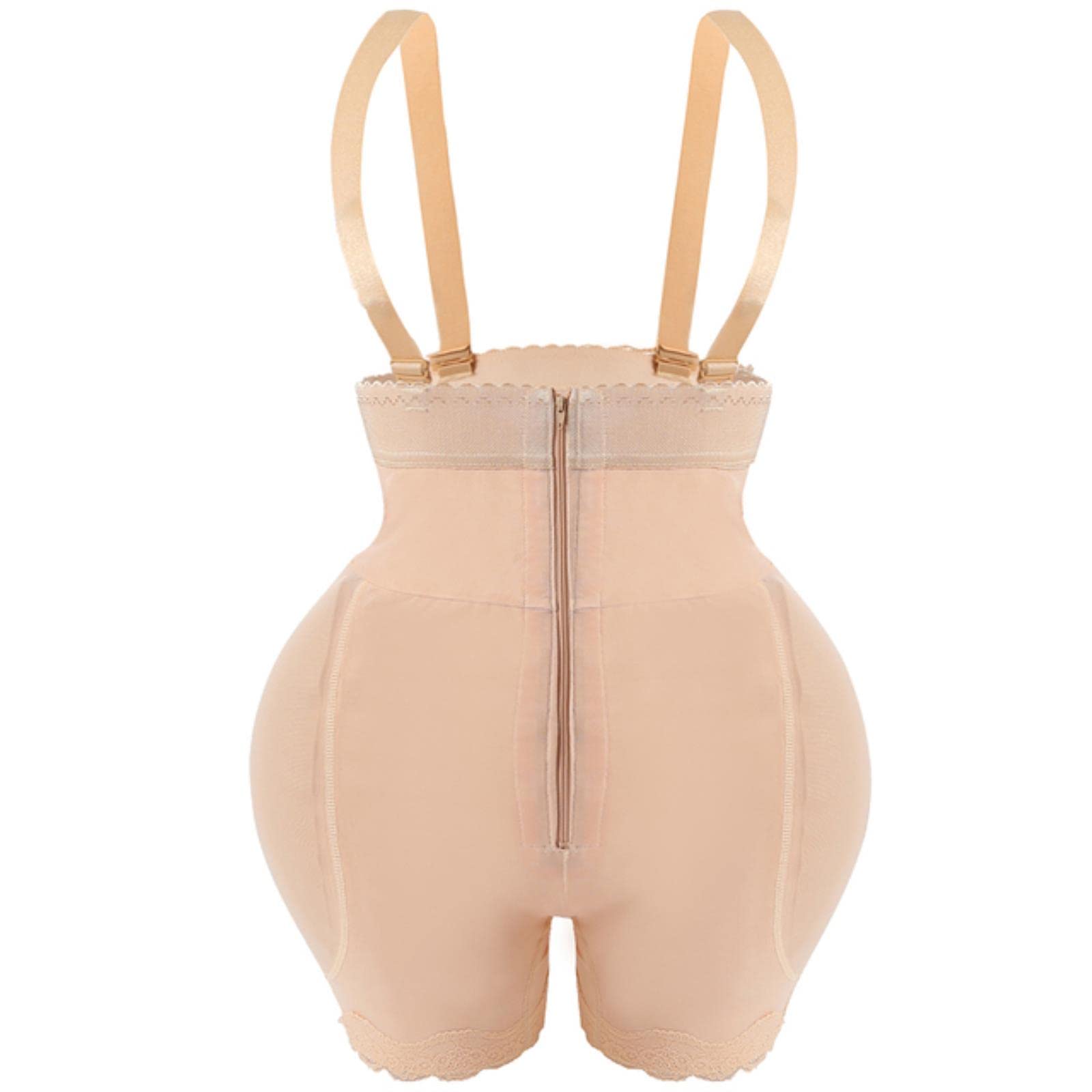 Bodysuit Shapewear Women Wailet Trainer Korsett gefälschte Arsch Hüfte Enhancer Pad Pantiesthigh Trimmer Reißverschluss Shaper