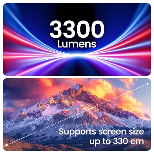 Image of Cadlec LiteCast X1 | Real Full HD 1080p Native, 13.0 Automatic Android Projector | Rotatable Design | 4K HDR Support | Inbuilt Netflix, Prime | ARC-HDMI, USB, WiFi-6, BT, Screen Mirroring
