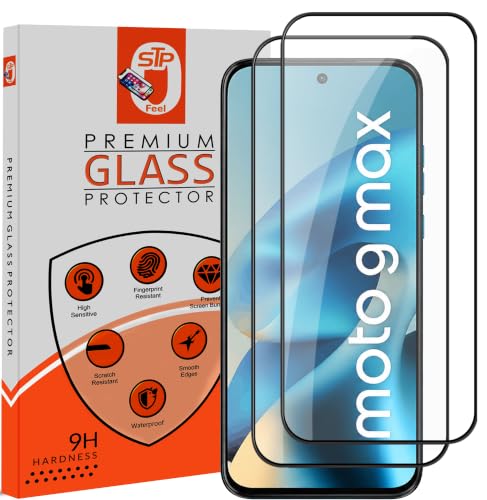 Image of STP FEEL Premium HD+ Tempered Glass Screen Protector Guard Compatible For Motorola G Max 5G / Moto G Max 5G (6.72 Inch, Pack of 2) | Edge to Edge Coverage With Easy to installation kit for Smartphone