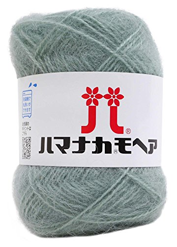 ハマナカ モヘア 毛糸 並太 Col.101 グリーン 系 25g 約100m 0019
