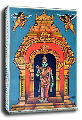 Image of Tallenge - Gopur Minashi - Raja Ravi Varma Mythology Collection - Medium Gallery Wrap - Framed (17 x 24 inches)