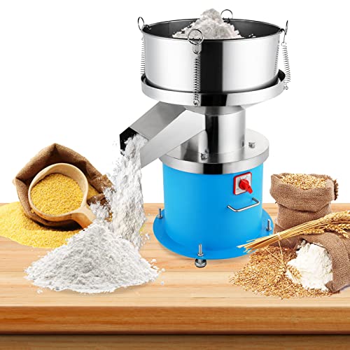 YUCHENGTECH Automatic P-o-w-d-e-r Sifter Automatic Sifter Shaker Machine 750W Electric Flour Sifter Automatic Sieve Shaker Vibrating Sieve Machine ?16.54in 2-500mesh Optional (110V)