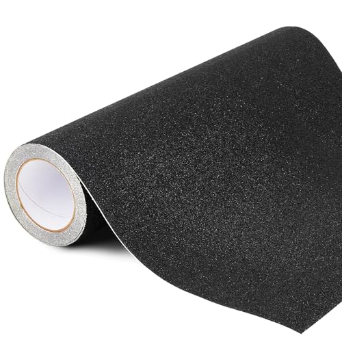 Image of Watersay Anti Slip Traction Tape 20 Inch x 20 ft Widen Waterproof Non Skid Tape Durable Grip and Friction Stair Non Slip Strips Abrasive Adhesive for Stairs Tread Steps Ramp Outdoor Indoor(Black)
