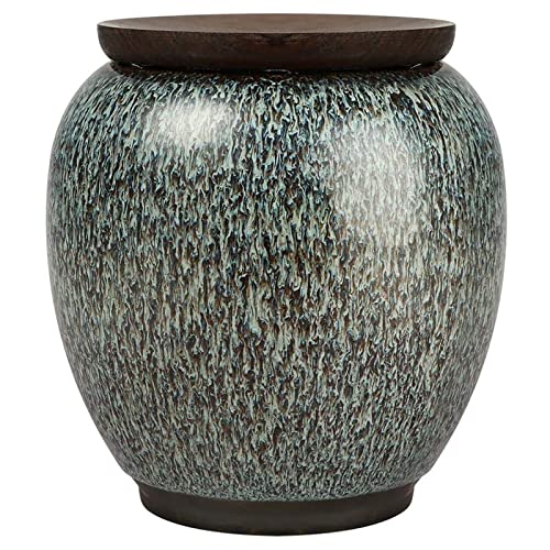 Tarro De Té Tradicional, Recipiente De Almacenamiento De Cerámica De Estilo Chino, Contenedor De Tarros De Almacenamiento De Alimentos Para El Hogar Para La Decoración Del Comedor De La Cocina,A Cover