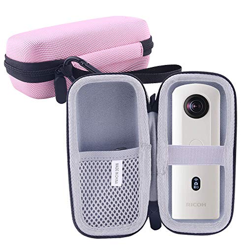 WERJIA Hard Travel Storage Case for RICOH Theta SC2/SC/V 360° Camera (Pink)