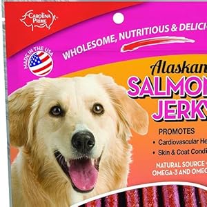  Carolina-Prime-Pet-40192-Salmon-Jerky-Treat-For-Dogs-1-Pouch-One-Size-packaging-may-vary