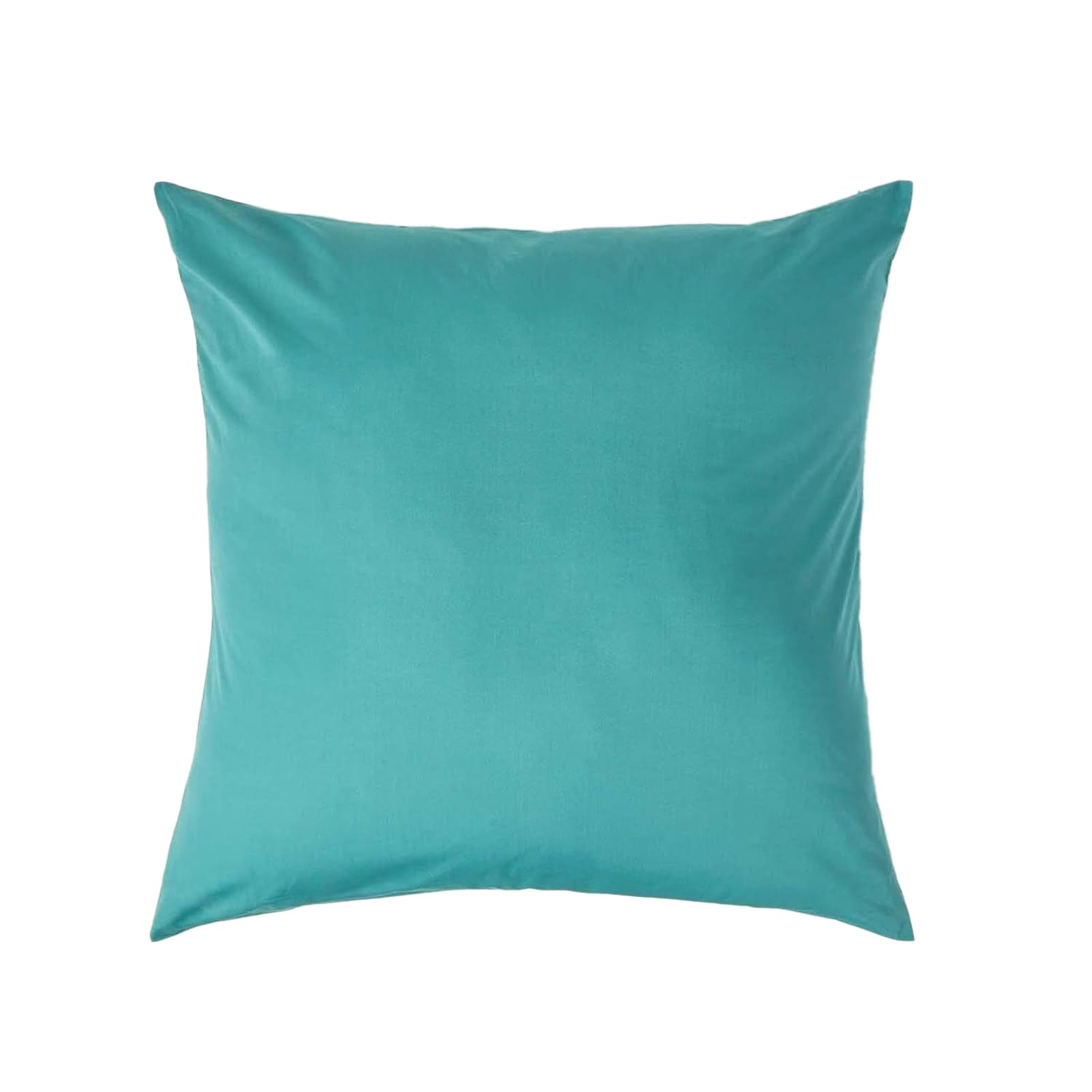 Homescapes Crisp & Cool 200 Tc Egyptian Cotton Percale Housewife Pillowcase, European Size - Teal - 60 X 60 Cm