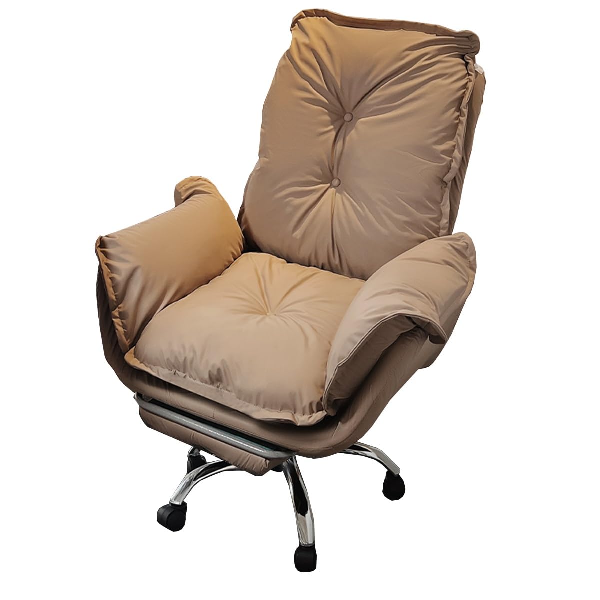 Executive Leather Computer Chair Back Support High Back Home Office Desk Chair Comfy Task Chairs with Arms Swivel