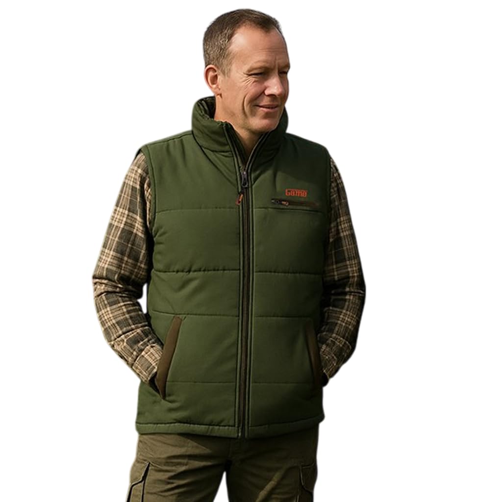 Game Technical Apparel Mens HB410 Vantage Camouflage Padded Bodywarmer - Jungle Print Camo Gilet