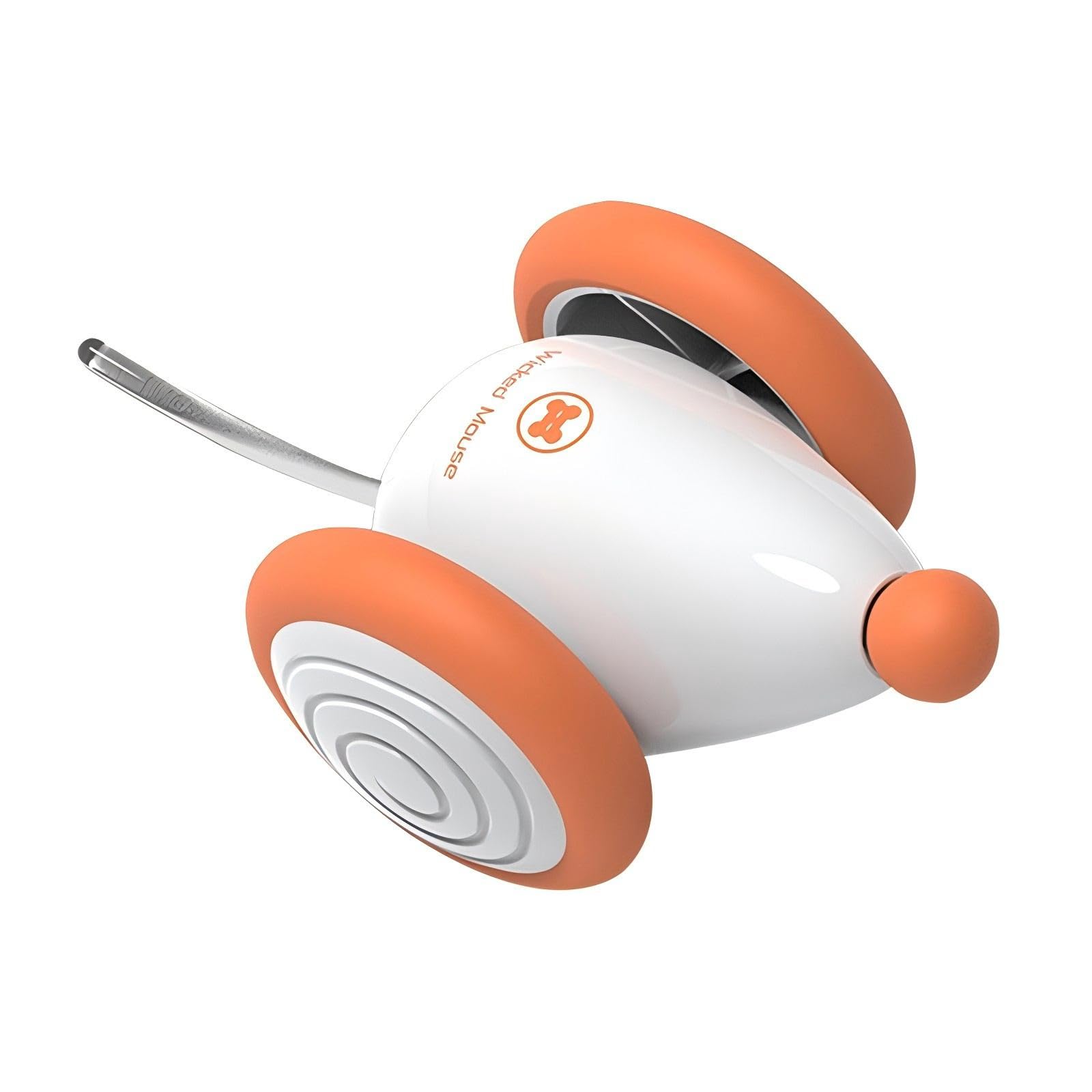 INF Ratón de juguete eléctrico para gatos, ratones de juguete para gatos con cable USB, ratón de juguete interactivo con cola ligera
