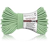 Ganzoo Paracord 550 Hybrid Type 3, 4 mm, 30 m, Nylon Polyester, 7 brins internes, Mint Vert Menthe Turquoise, pour Camping, Tente, randonnée, Survie, Bricolage, Bracelet, Collier et Laisse Chien