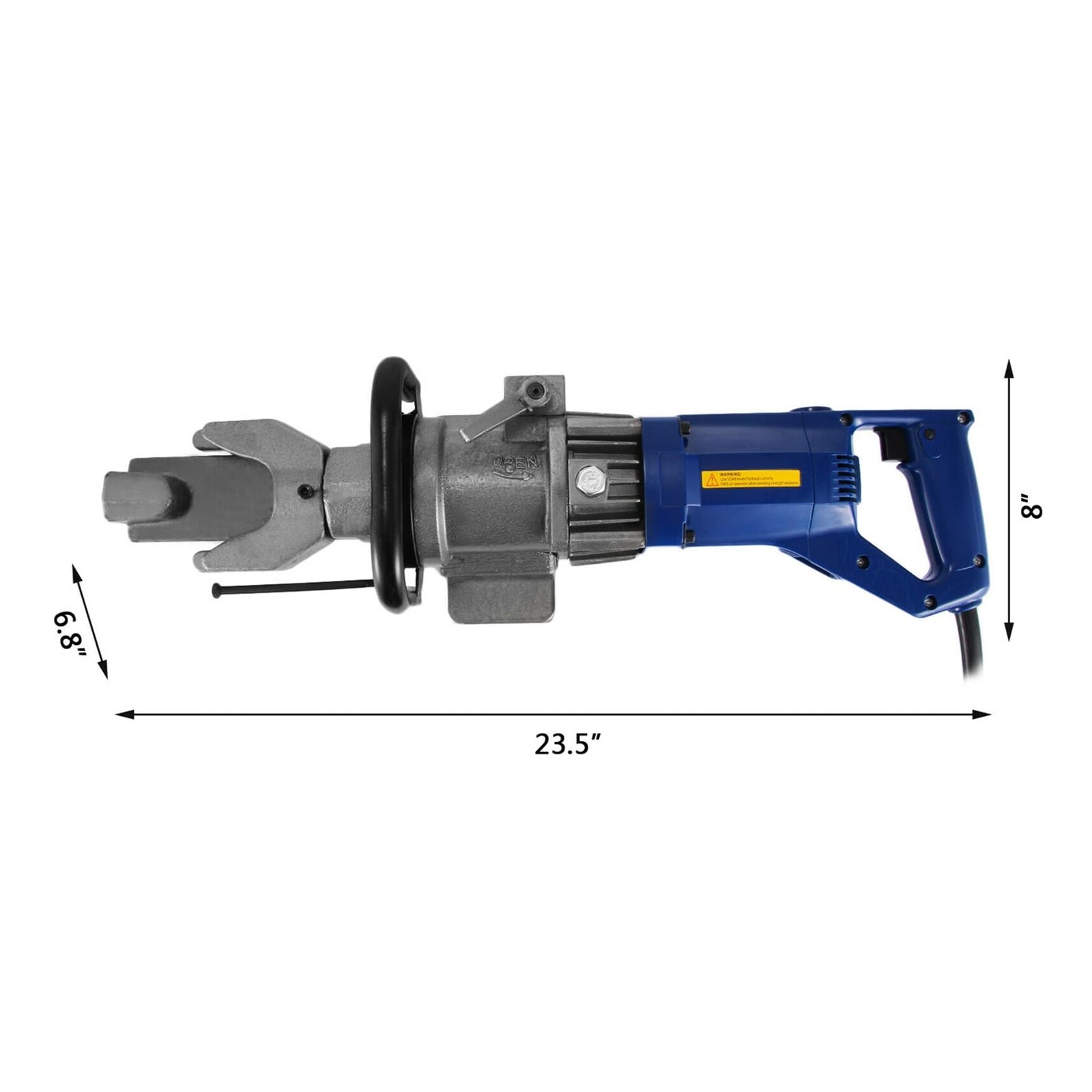 Crimpadora Hidráulica, Dobladora de acero de barras de refuerzo hidráulica eléctrica de mano de 800 W, 4 mm-16 mm 110 Velocidad de flexión 5S con llave y llaves inglesas Máquina de RC-16 Crimpadora, M
