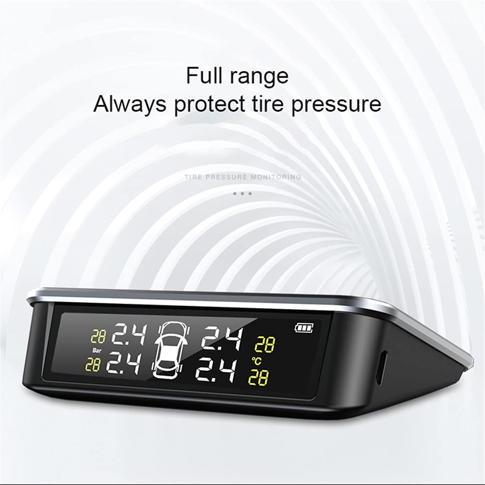 Tpms Temperatura con 4 sensori Esterni per Il Monitor per Pneumatici per Pneumatici per Pneumatici per Pneumatici per Pneumatici monitoraggio Pressione Pneumatici 37