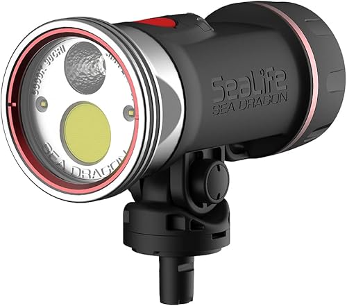 SEALIFE Sea Dragon 3000SF Pro Dual Beam Compact Subacuático Submarino Submarino Foto-Video COB LED Luz, solo cabeza de luz LED