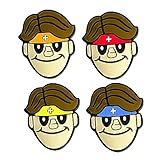 Tennis Dampener Cute/Funny 5 Pack Roger Tennis Racket Vibration Dampener Soft Silicone Tennis Racquet Shock Absorbing Tennis Damper Tennis Racket Shock Absorber(5 Pack Roger)