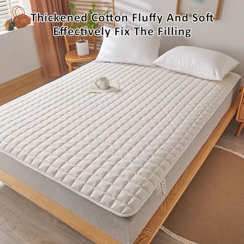 Atmungsaktive Faltmatte – Weiche Futon-Matratze für Bodenbett, tragbare Campingmatratze, bequemes und leichtes Campingbett, einfache Lagerung für Reisen und Zuhause