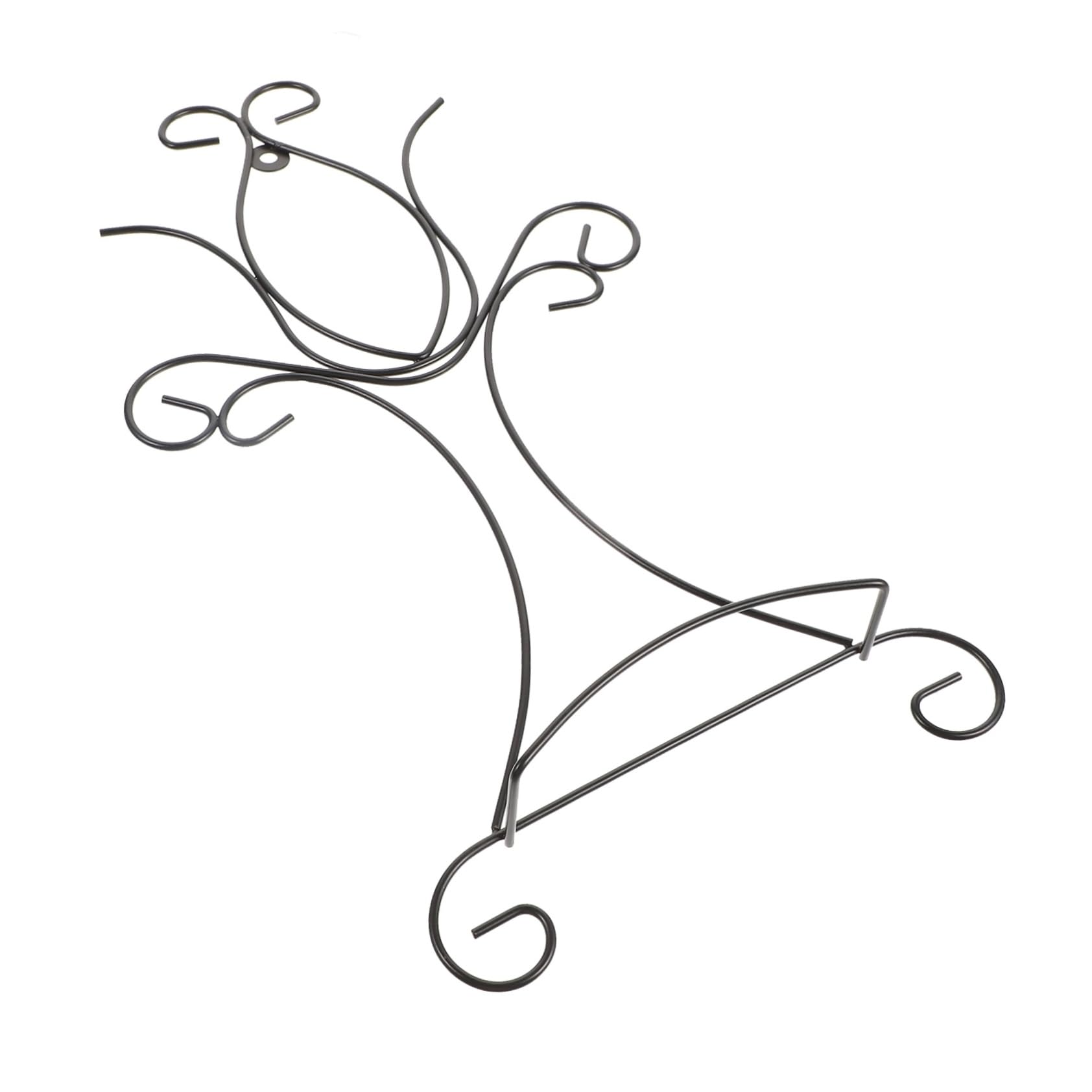 Alipis Artwork Display Stand Iron Plate Holder Wall-mounted Rack Bowl Display Home Organization Stand