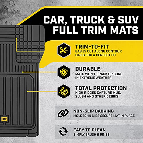 BDK Auto CAMT-8303-BK: Cat Full Trim 3Pc Mat/Black by CAT - Image 2