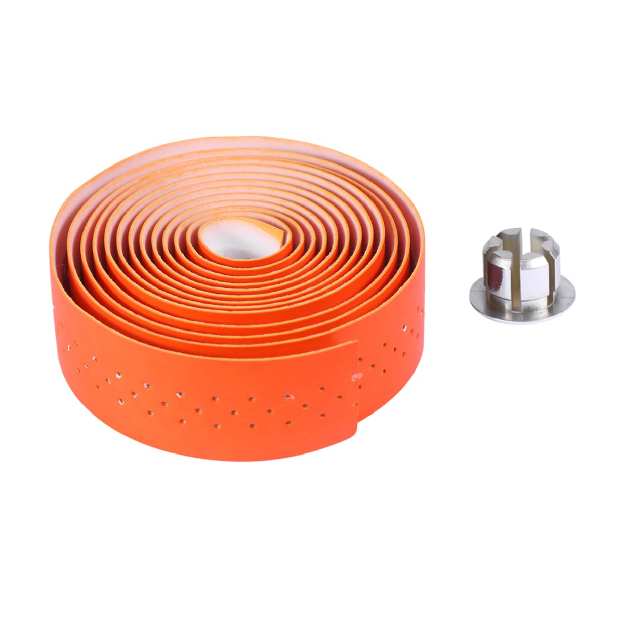 BESPORTBLE 3sets Nastro Manubrio Pu Con Assorbimento Shock Fascia Per Manubrio Per Bici Da Corsa e Mountain Bike Arancione Design Antiscivolo e Installazione Facile