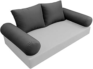 MH GLOBAL |SLIPCOVER ONLY| S1 Outdoor Bolster Backrest Pillow Covers Knife Edge Crib AD003