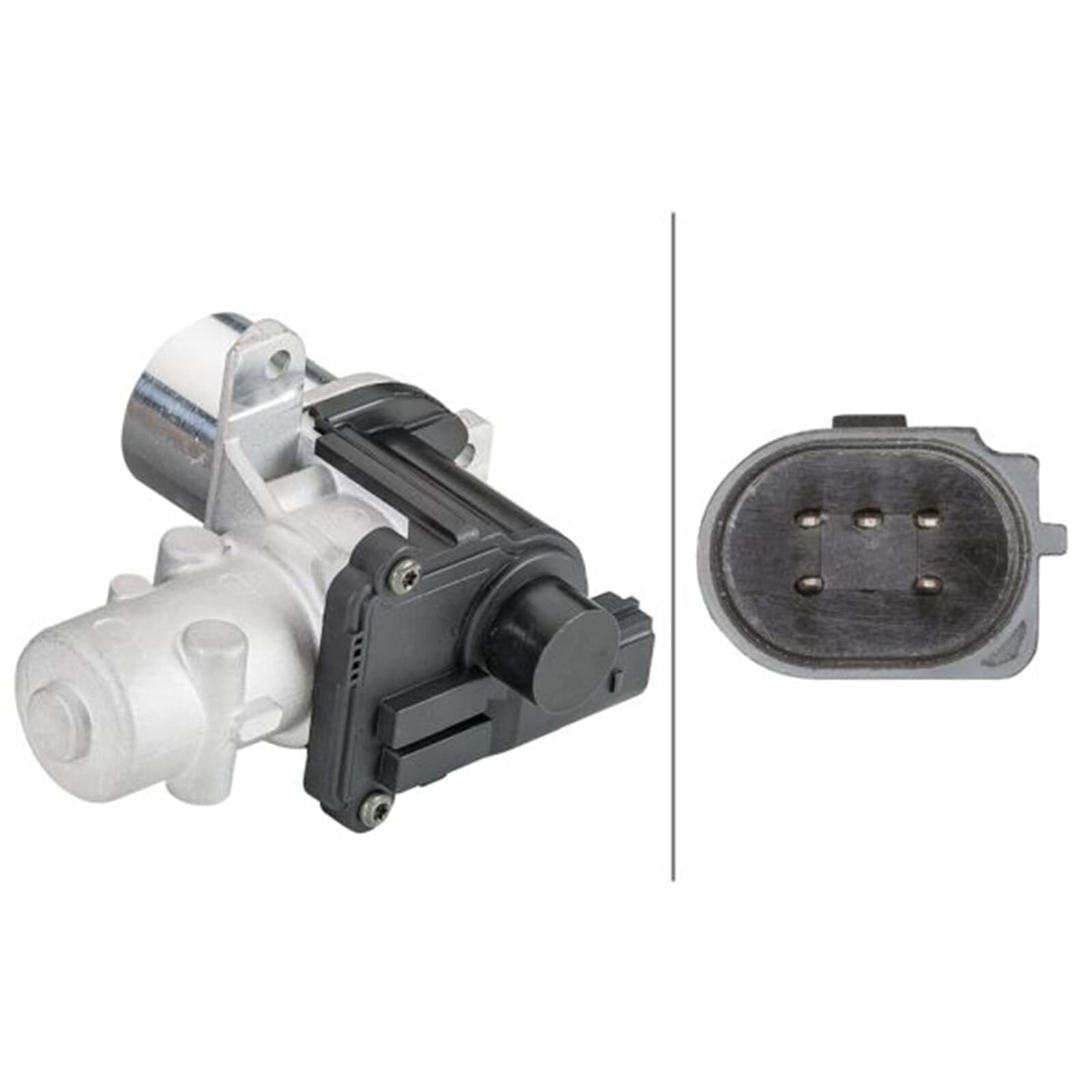 HELLA 6NU 010 171-741 Válvula EGR - electrónico - 5polos - sin junta