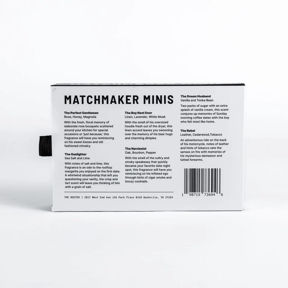 The Roster Fragrances- Matchmaker Mini Set. Six (6) sample bottles of our most popular 2 mL Womens Perfumes. Eau de Parfum Long Lasting Womens Perfume. 6x TSA Approved Travel Perfume Bottles. - Image 4