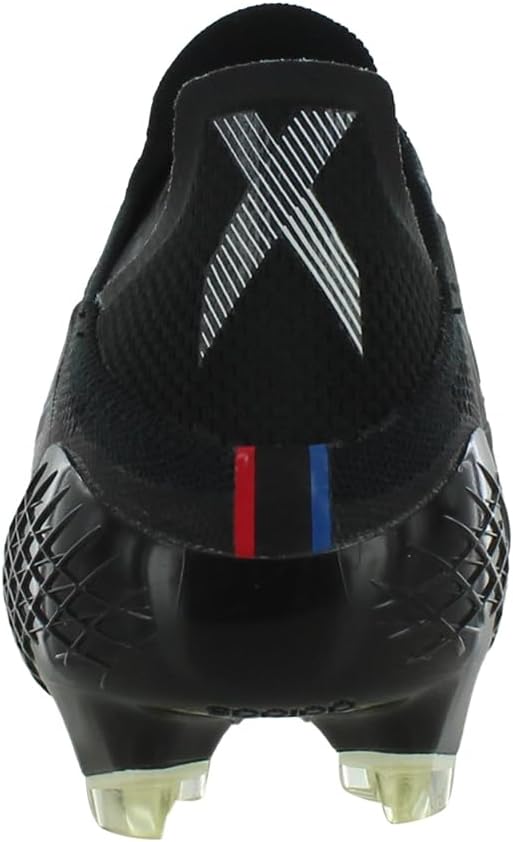 adidas X Speedflow+ Firm Ground Unisex Shoes Size 6.5, Color: Core Black/Cloud White/Vivid Red-Black - Image 4